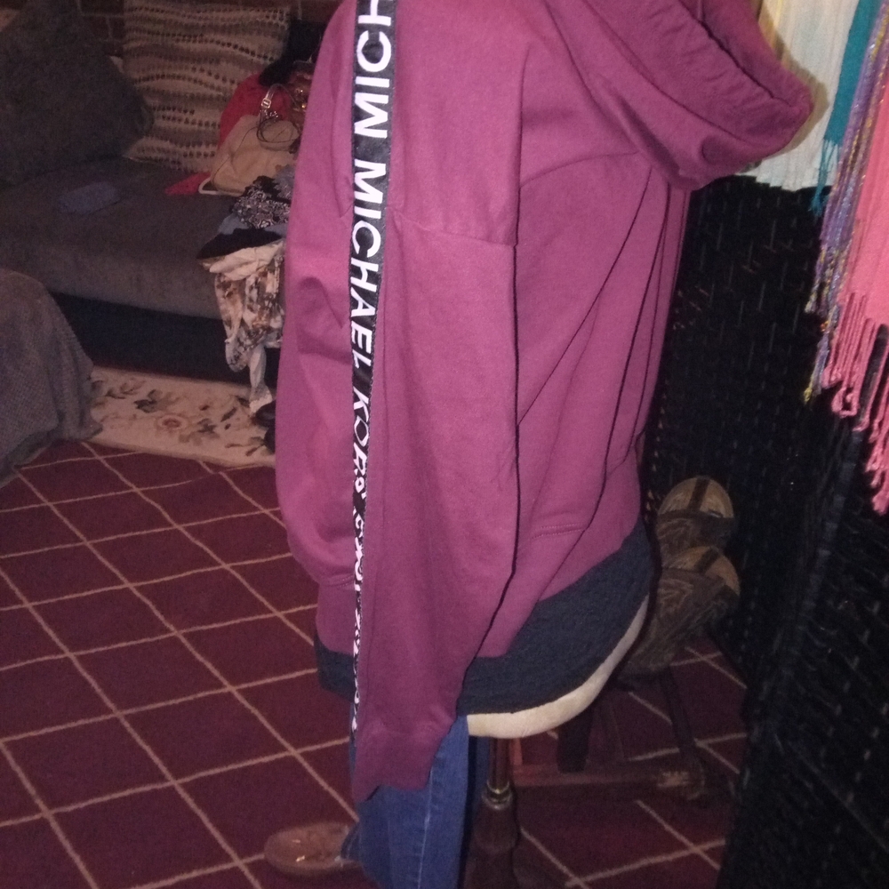 Michael Kors Women's Maroon Jogger Jackets - Picture 2 of 2